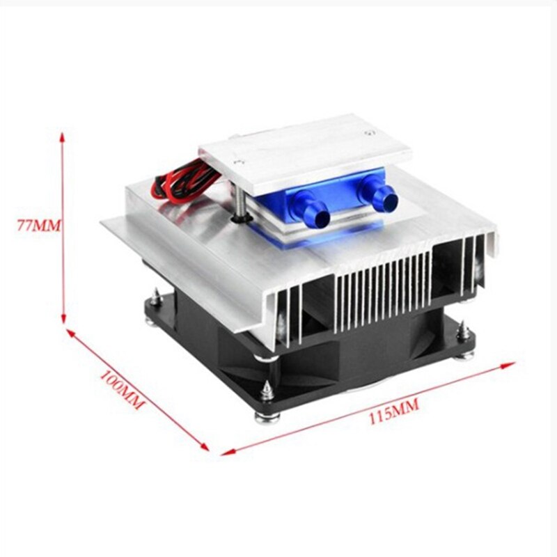 50W Thermoelectric Peltier Refrigeration Cooler Semiconductor Air Conditioner Cooling System Peltier Cooler Kit