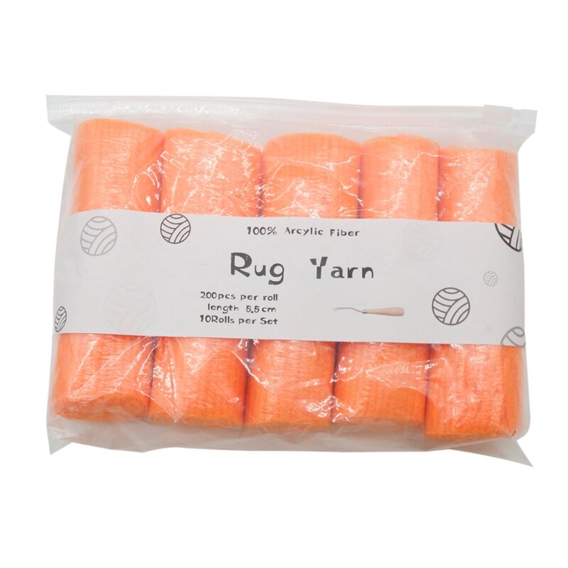 10 Rolls Pre-Cut Latch Hook Yarn Threads for Making Pillowcases Blanket Rug DIY: 6