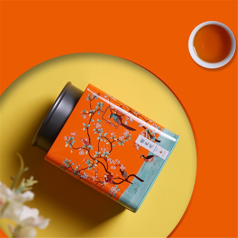 1pcs Metal Tea Tin Box Metal Tin Can Bucket Empty Tin Can Square Biscuit Tin Case Candle Tin Containers Tin Caddy Storage