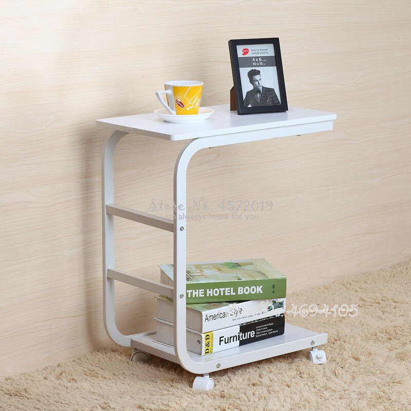 Table basse moderne avec roulettes pour salon, canapé amovible, petit bureau, plusieurs côtés