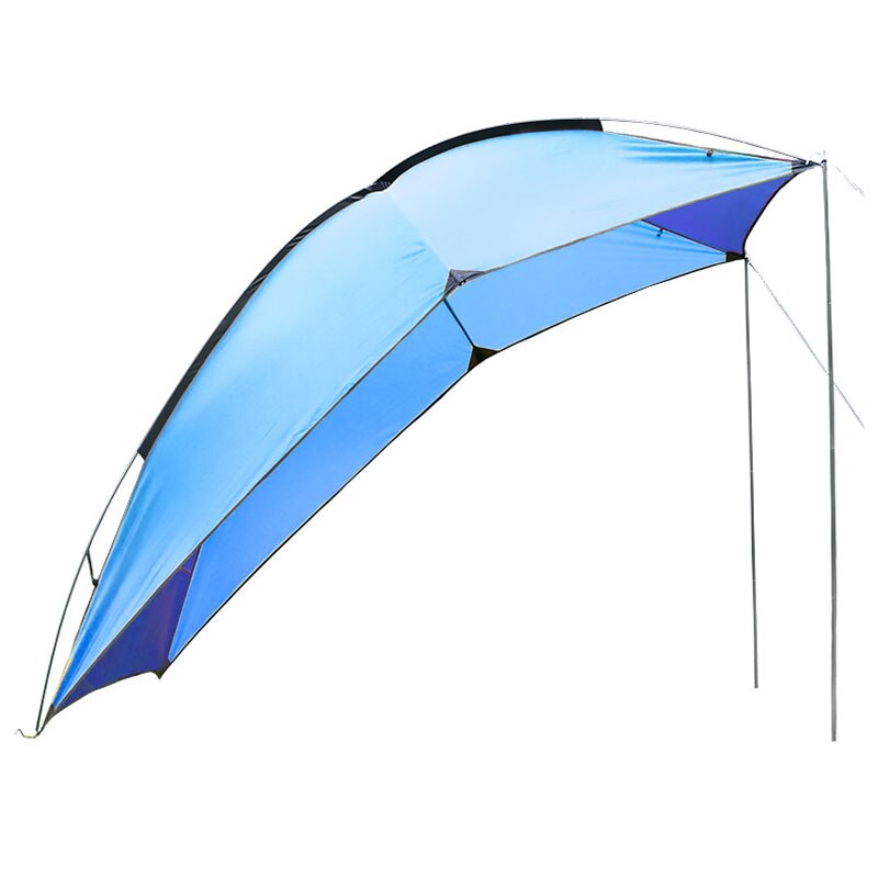 Tragbares, wasserdichtes auto-heckzelt, außenzelt für camping, outdoor-autozelt, anhängerzelt, dachzelt für strand, sonnenschirm, autozelt: Blau