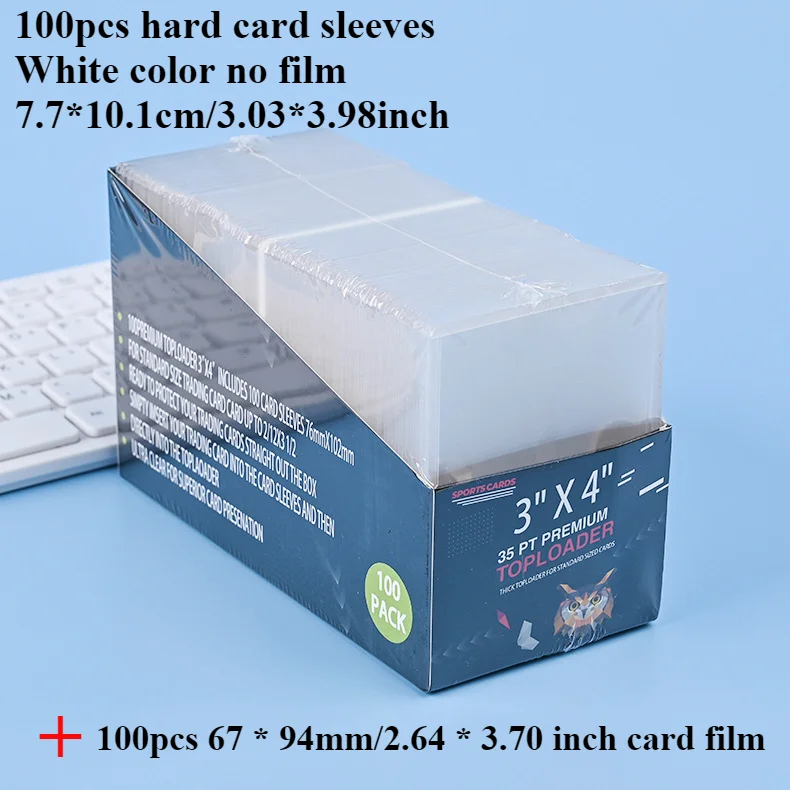 Fundas para tarjetas de 3 "X 4", cargadores superiores, comercio de béisbol, deportes, protectores de tarjetas de fútbol, soporte para tarjetas Toploader de plástico duro, funda para Penny: YELLOW