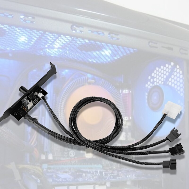 Eenvoudige Installatie 3pin/4pin Pci Cooling Fan Speed Controller Computer Cooling Fan Speed Controller Vervanging