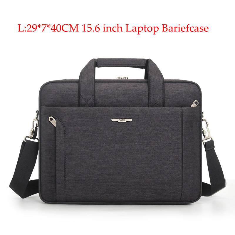 Large Capacity Men Women Laptop Handbag Travel Briefcase Bag Bussiness Notebook Bag for 14 15.6 Inch Laptop Bag: Black-L SIZE