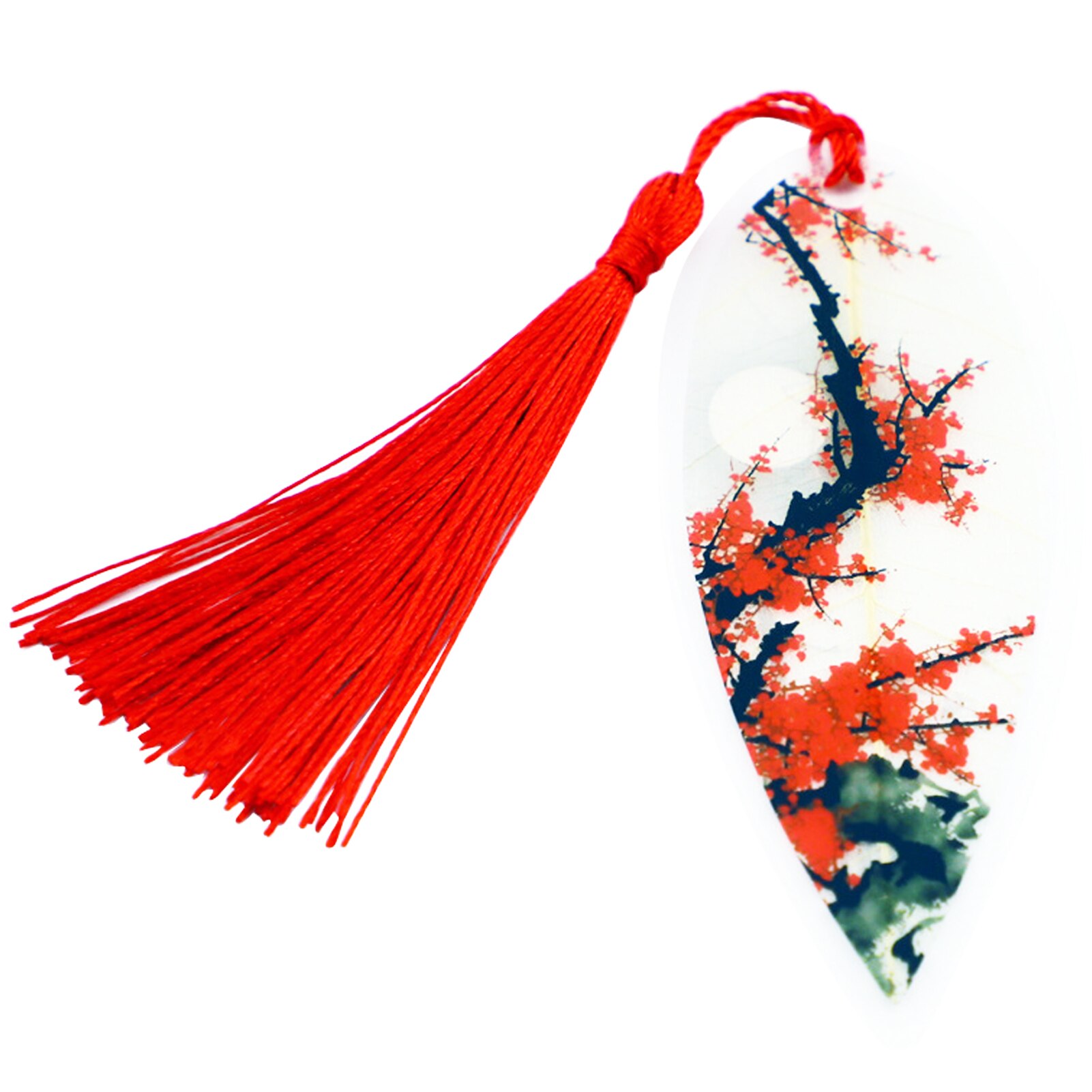Handmade Student DIY Craft Mini Wedding For Reader Office School Party Decor Tassel Bookmark Leaves Vein Stationery Portable