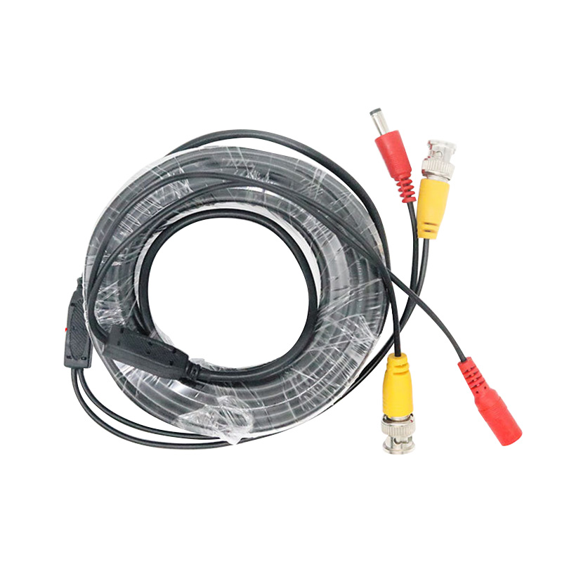 Bnc dc pluggkabel 5m/10m/15m/20m/30m/40m/50m cctv videoutgangskabel til ahd tvi cvi analog system dvr sett tilbehør