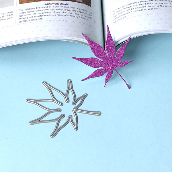 030154 Japanese maple leaves stencil metal Cutting dies for DIY papercraft project Scrapbook Paper Album greeting cards: large