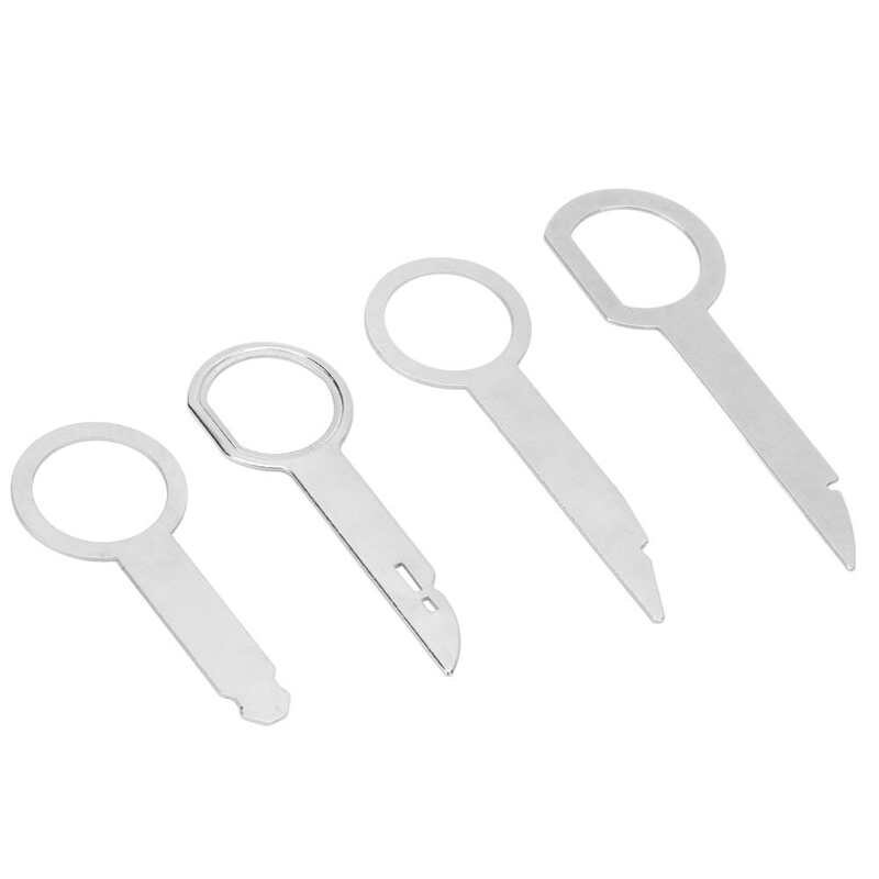 Ferramenta de remoção de rádio do carro resistente cd player liberação chaves ferramentas substituição para ford para reparo