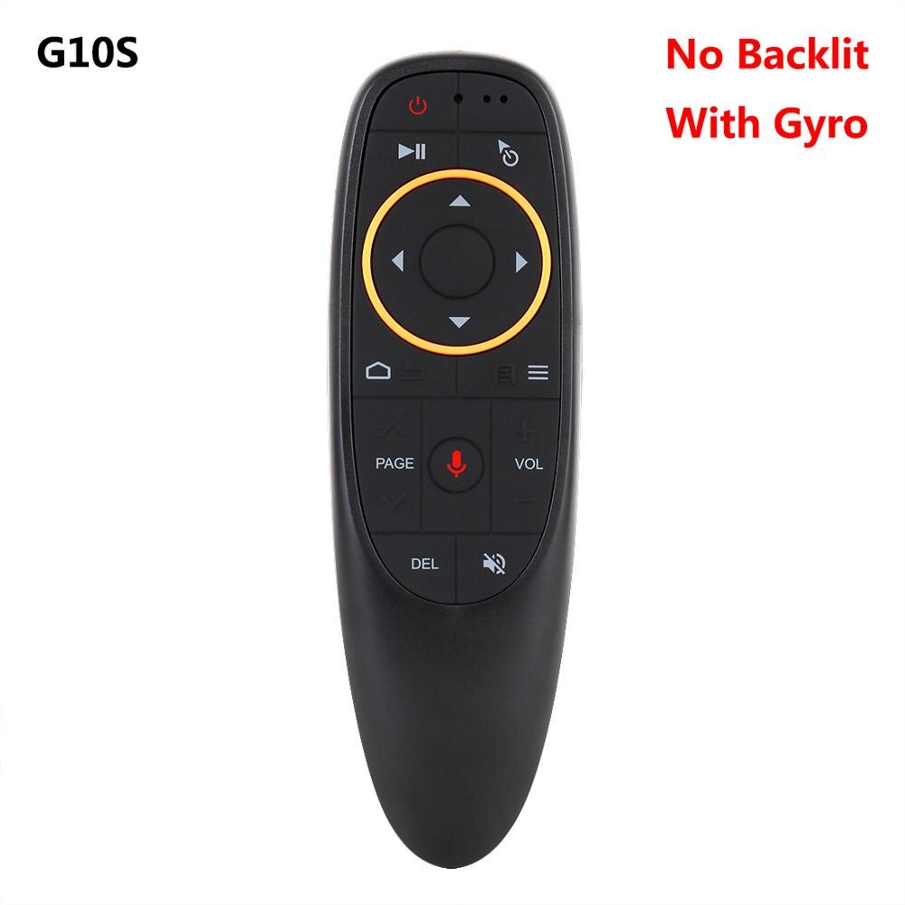 2.4G Wireless Smart Voice Remote Control G10 Gyroscope Air Mouse Backlit G10S PRO Bluetooth G10BTS for H96 Max Android TV Box: Gyro no backlit