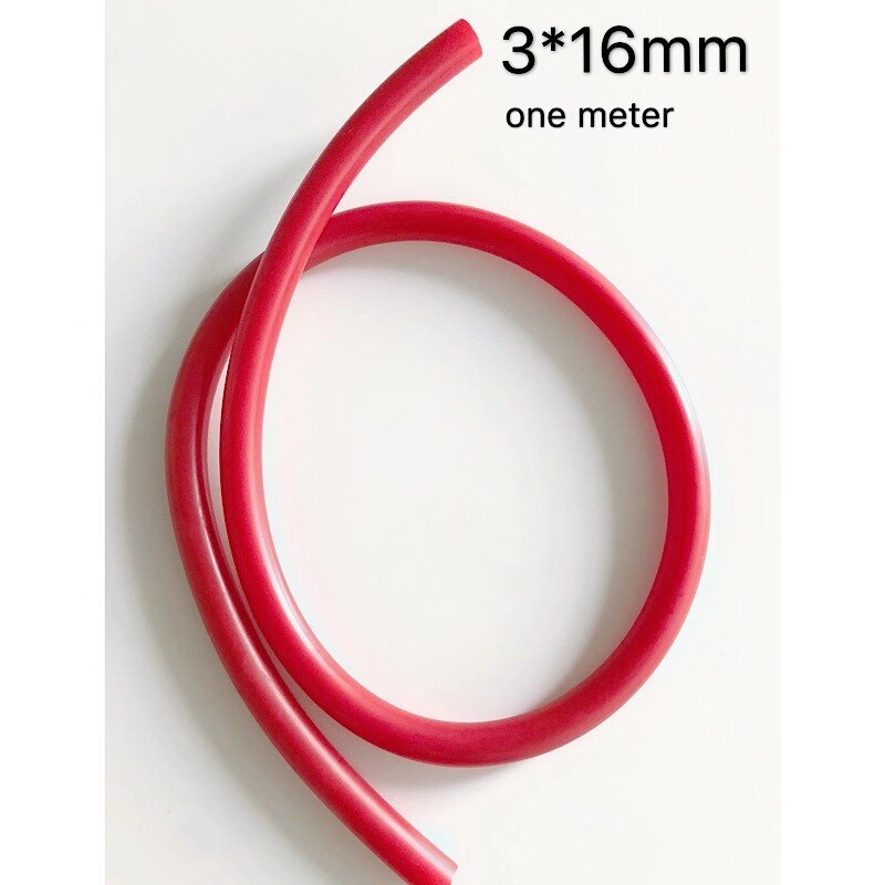 TSMC, tubo de látex de caucho de 5/8 "para pesca submarina, 14mm, 16mm, 18mm, tubo de goma natural de látex puro, accesorios de banda de látex: 16mm red