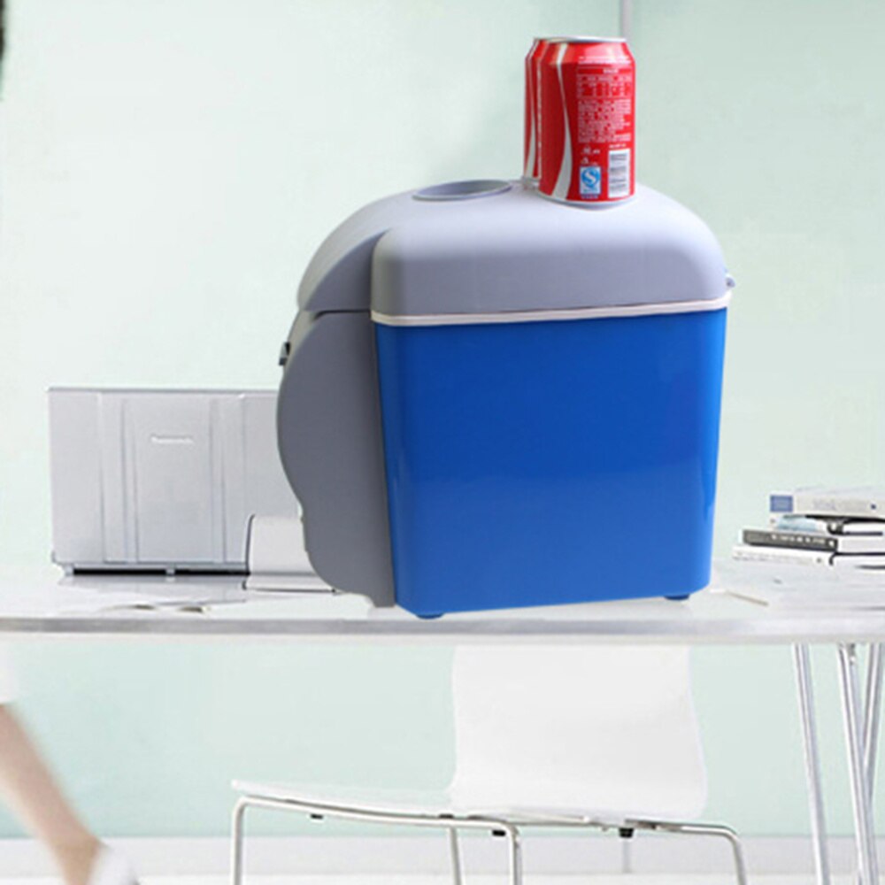 12V 7.5L Mini Car Fridge Cooler and Warmer Box (Blue)