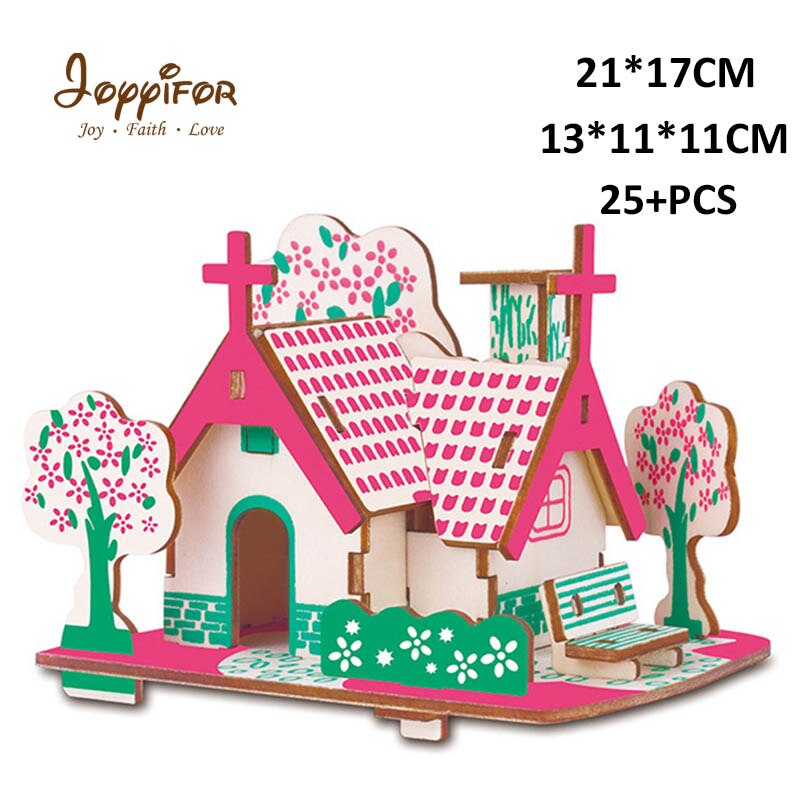 Interessante 3D patch casa giardino apple orchard personalità cottage educativi per bambini regali: Cioccolato