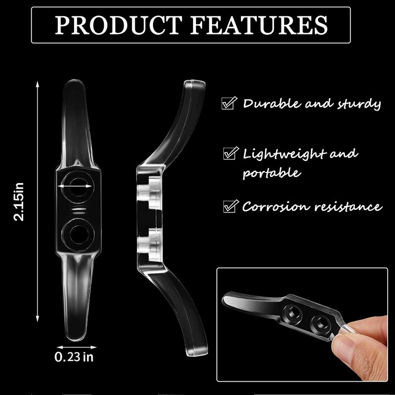 ! 20Pcs Blind Cord Safety Cleat Blind Rope Cleat Window Cord Cleat For Home Office Window Blinds Curtains Sun Shades Ro