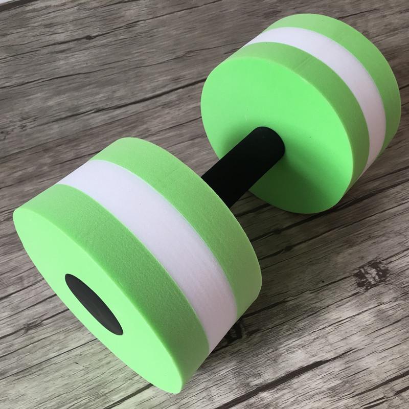 EVA floating dumbbells aerobic sports aerobics men & women water weight dumbbells swimming yoga fitness equipments barbell: Green