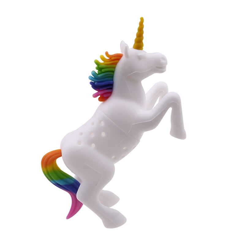 Filtro de infusión de té de silicona con forma de unicornio, filtro de té suelto, filtro de especias herbales de hojas, 1 unidad, recién llegadas