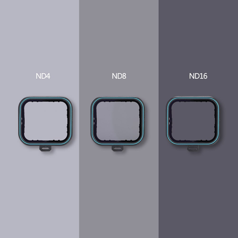 Optical Glass Neutral Density ND4/8/16 ND Fader Filters Set voor Gopro Hero 5 & 6