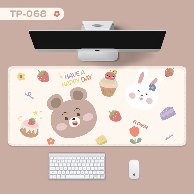 Leuke Oversized Muismat Toetsenbord Laptop Bureau Pad Rubber Pols Antislip Bureau Mat Desktop Organizer Computer Accessoires: 68
