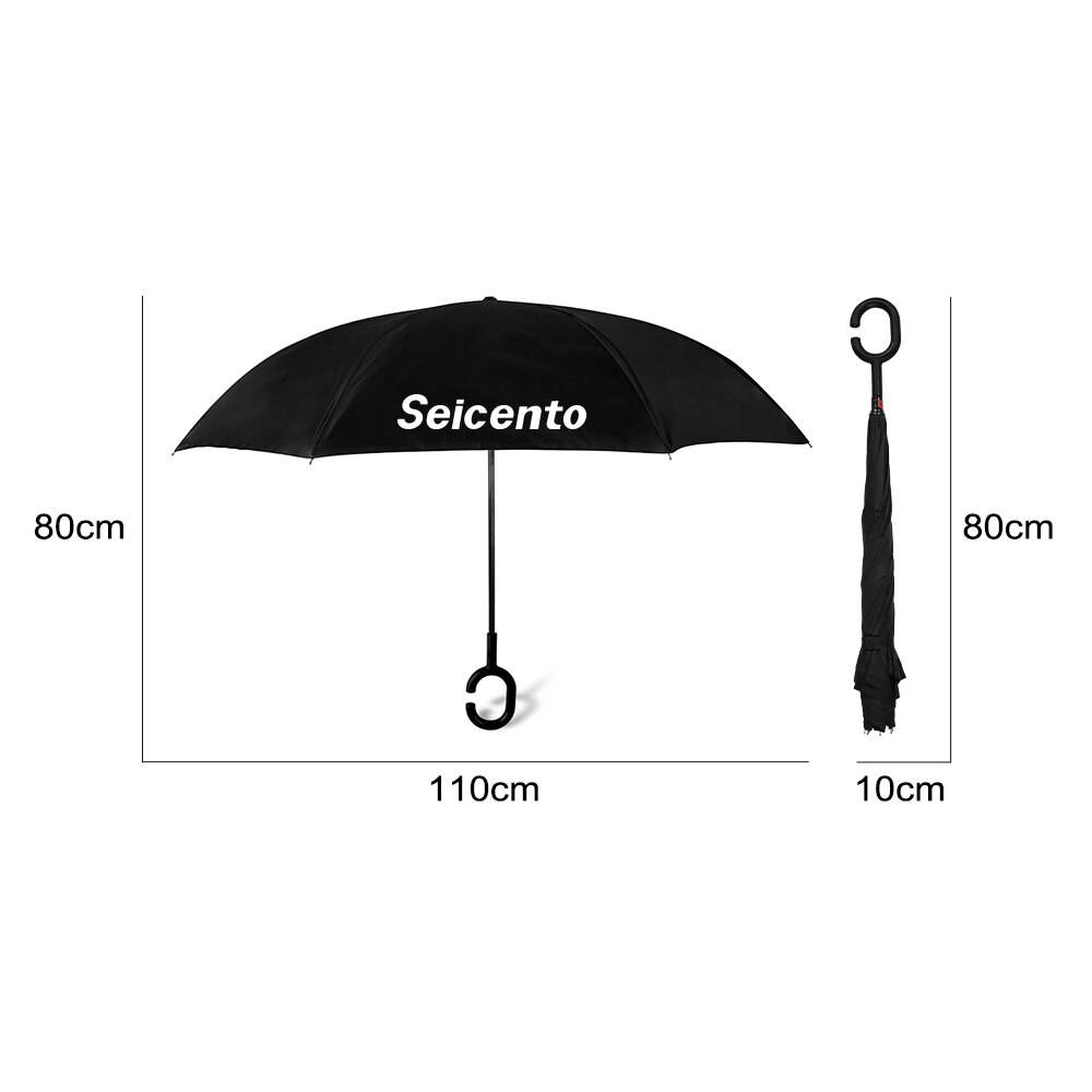 Pour Fiat 500 ARGO BRAVO FREEMONT idée LINEA PANDA PUNTO SEICENTO SIENA Auto accessoires Double couche C en forme de parapluie inversé