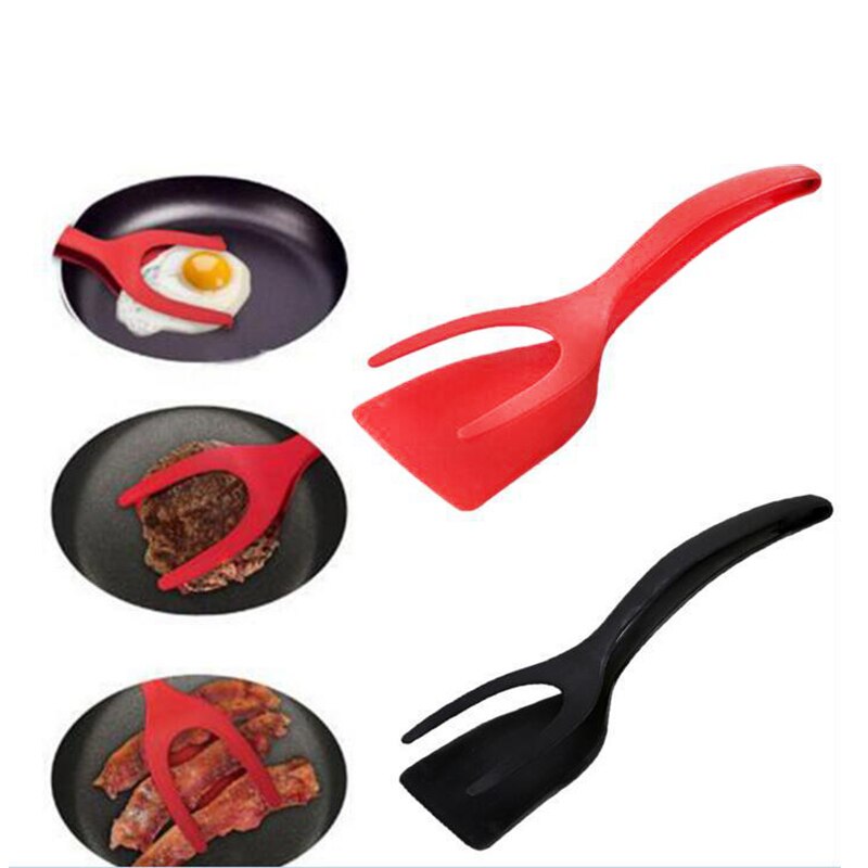 2 in 1 Food Clip Egg Fish Frying Pan Clamp Fried Egg Cooking Turner Spatula Cooking Utensils Kitchen accessaries