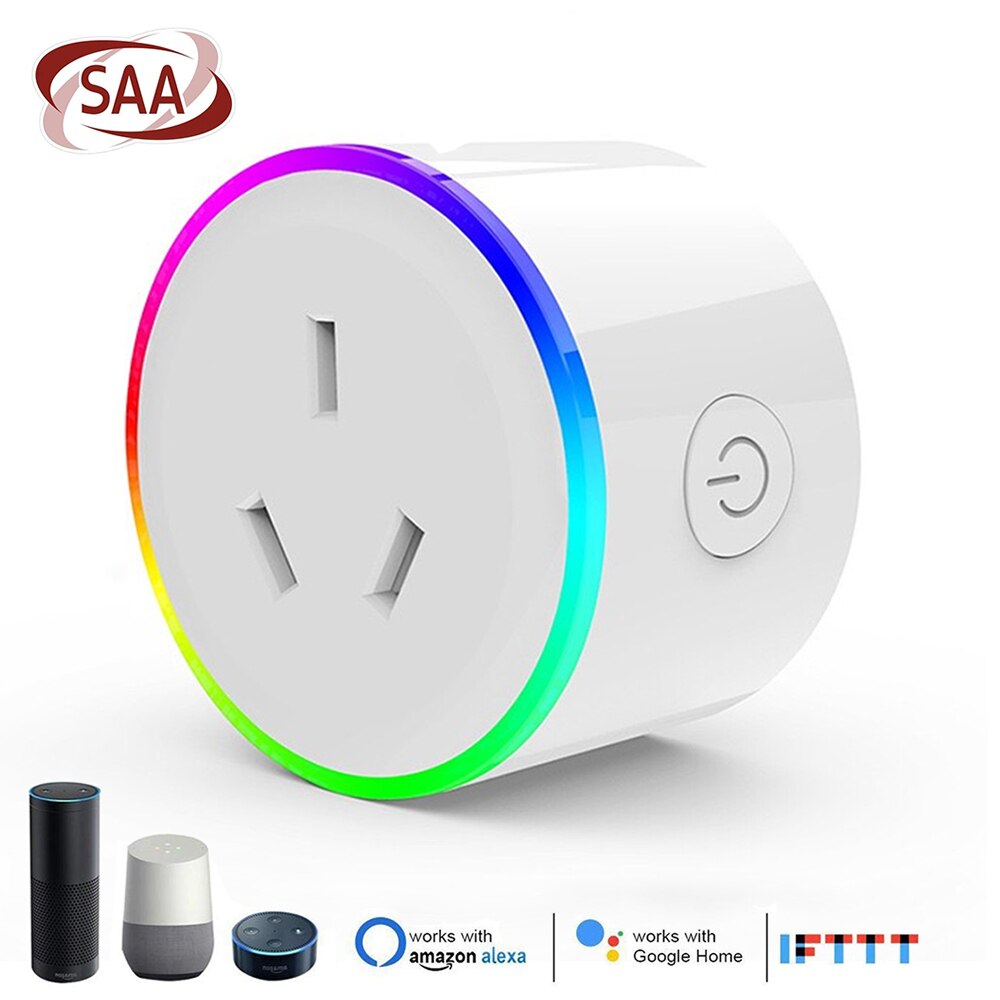 AU Tuya Mini Wifi Smart Plug/Australia Wifi Smart Plug Socket Compatible With Alexa Google Assitant and IFTTT: 1PC