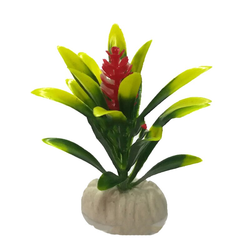 1pc aquariumplanten voor het aquarium, aquariumdecoratie, kunstgras, aquariumdecoratie, plastic vissen, huisdierbenodigdheden: 100mm groen 2