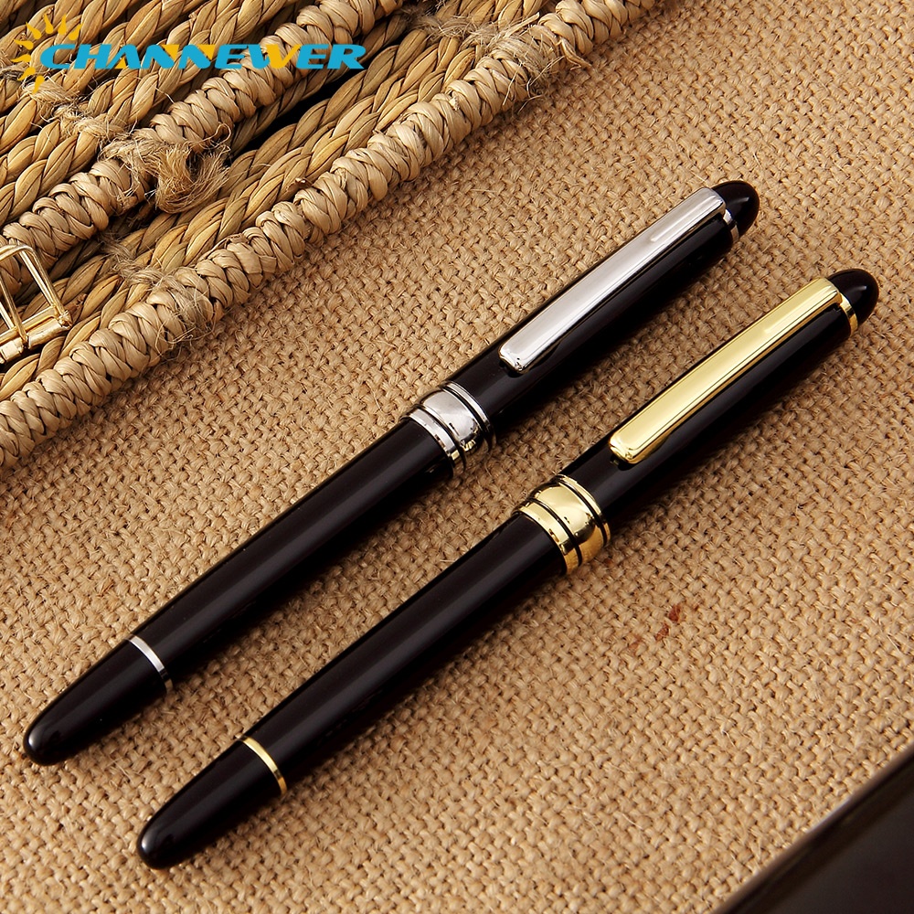 STONEGO 5 SIZE lassical Metal Black Fountain Pen Converter Calligraphy Pens for Writing Drawing Journal Business Pens