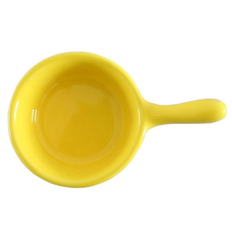 Multicolor Keramische Saus Schotel Effen Kleur Dompelen Plaat Kruiden Gerecht Saus Saus Schotel Kruiden Plaat Voor Home Restaurant: YELLOW