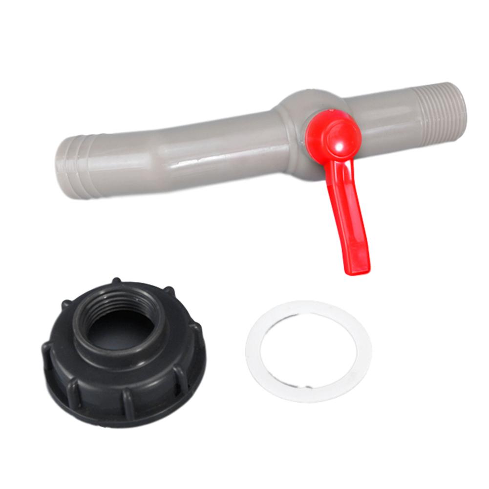 Plastic IBC Tank Adapter S60X6 Garden Hose Faucet Connector Water Tank Hose Replacement Connector Fitting 1/2" 3/4" 1"
