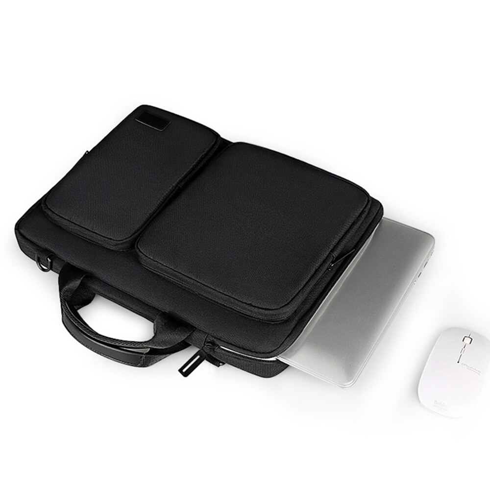 Oyixinger Briefcase Unisex Laptop Bag For Macbook Huawei Pro 13.3-15.6Inch Casual Solid Handbag Portable Business Bags