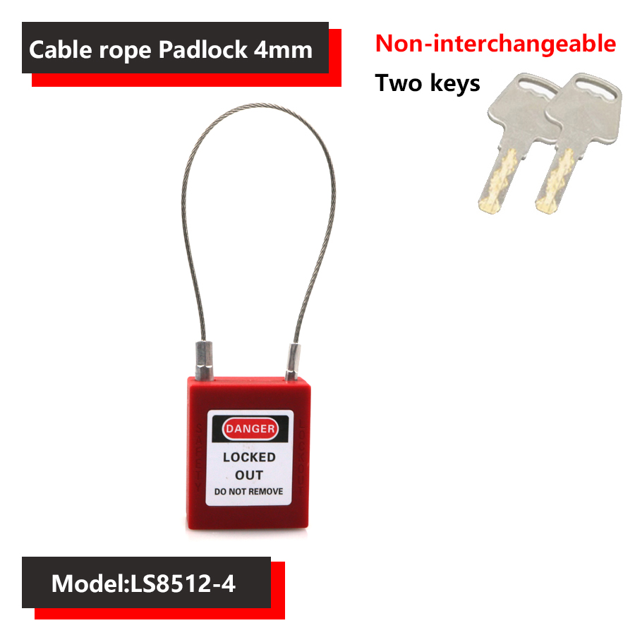 38mm industriële veiligheidshangsloten, loto-vergrendeling, nylon technische beugel, persoonlijke energievergrendeling, directe meerdere specificaties: Metaalkleur