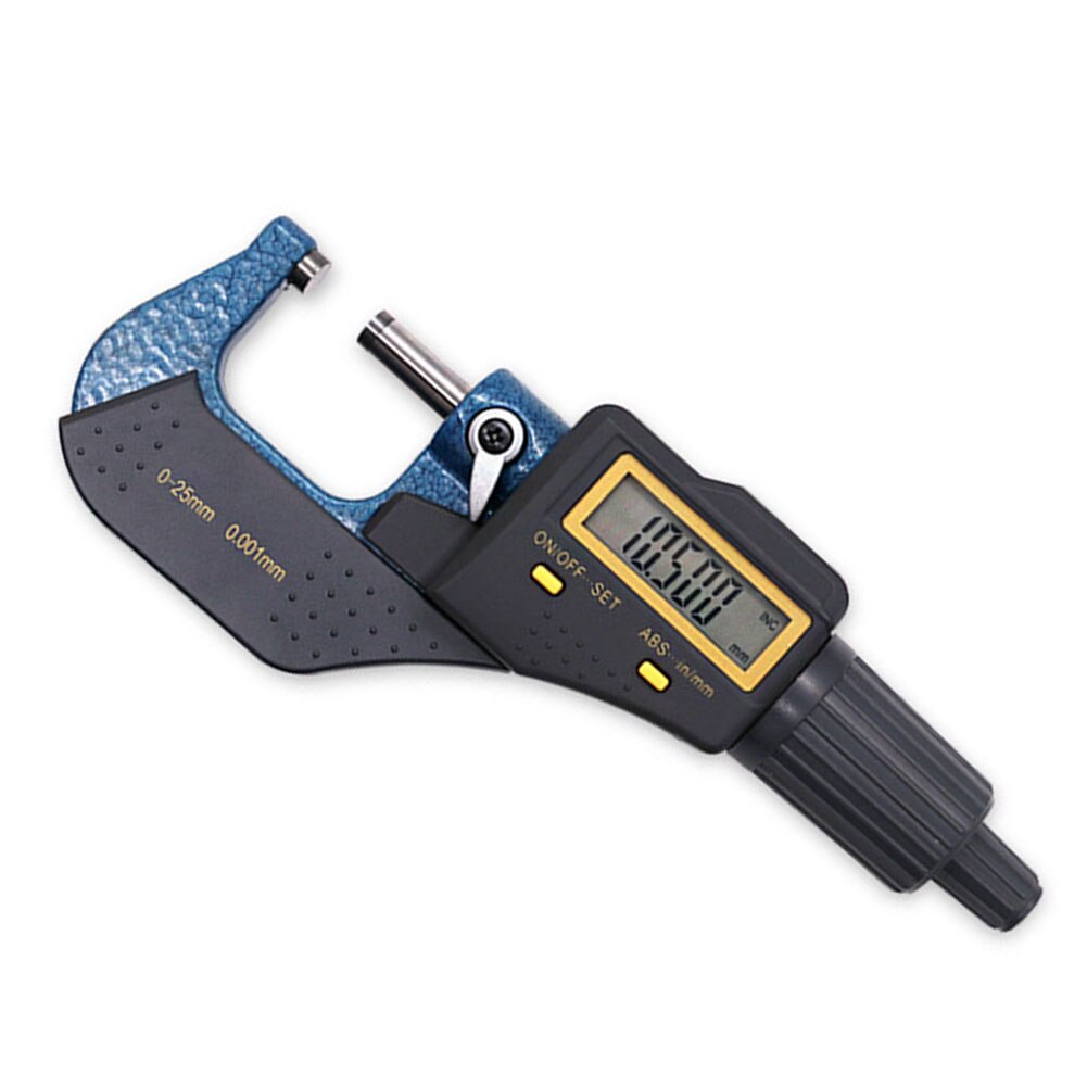 High Precision Electronic Battery Operated Digital Micrometer Easy Use Outer Diameter Adjustable Spiral Caliper 0-25mm Scale