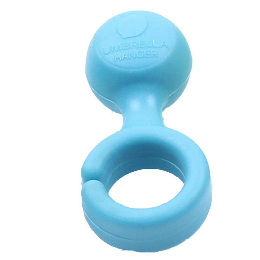 Mini porte-parapluie en TPE, couleur bonbon, mignon, facile à accrocher pour l'intérieur et la maison: blue