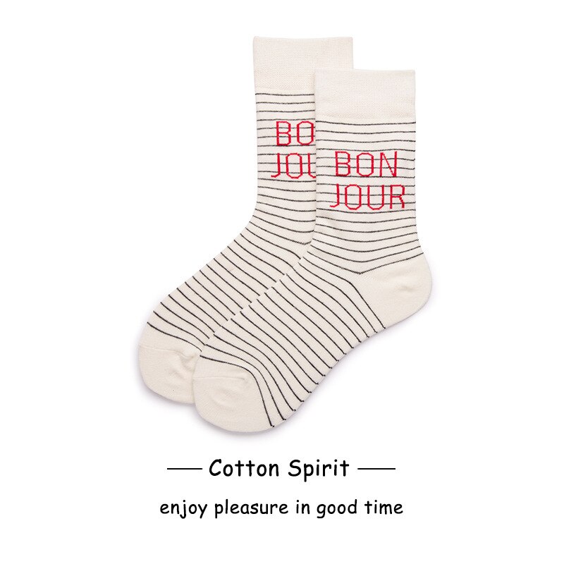 socks women woman socks socks men combed cotton socks striped pattern middle tube men's socks novelty socks