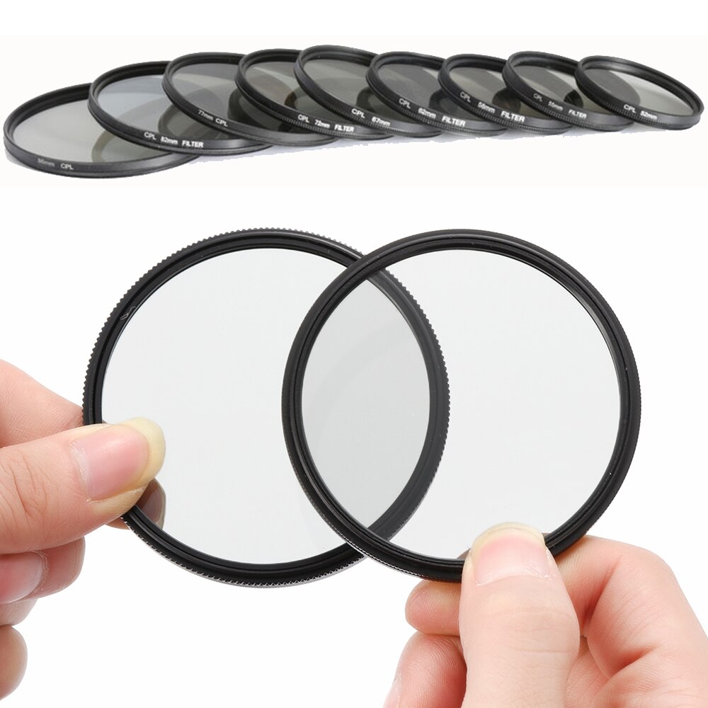 Camera Filter a Polarizing Filter 37mm/49mm/52mm/55mm/58mm/62mm/67mm/72mm/77mm/82mm CPL Filter For Canon Nikon DSLR Camera Lens