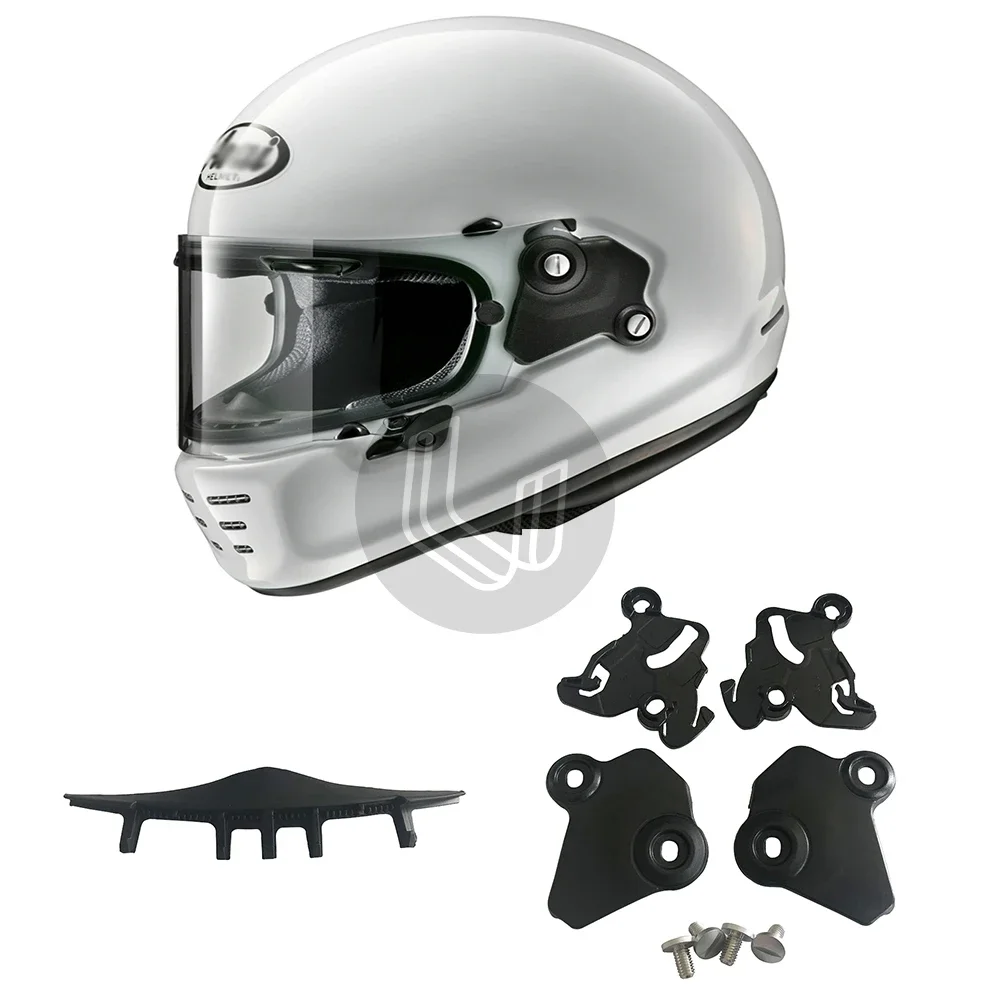 Motorhelm Accessoires voor arai neo Helm Een paar Pivot Kit Bodemplaat Schroeven & Liner Neus Adem Guard Ademdeflector