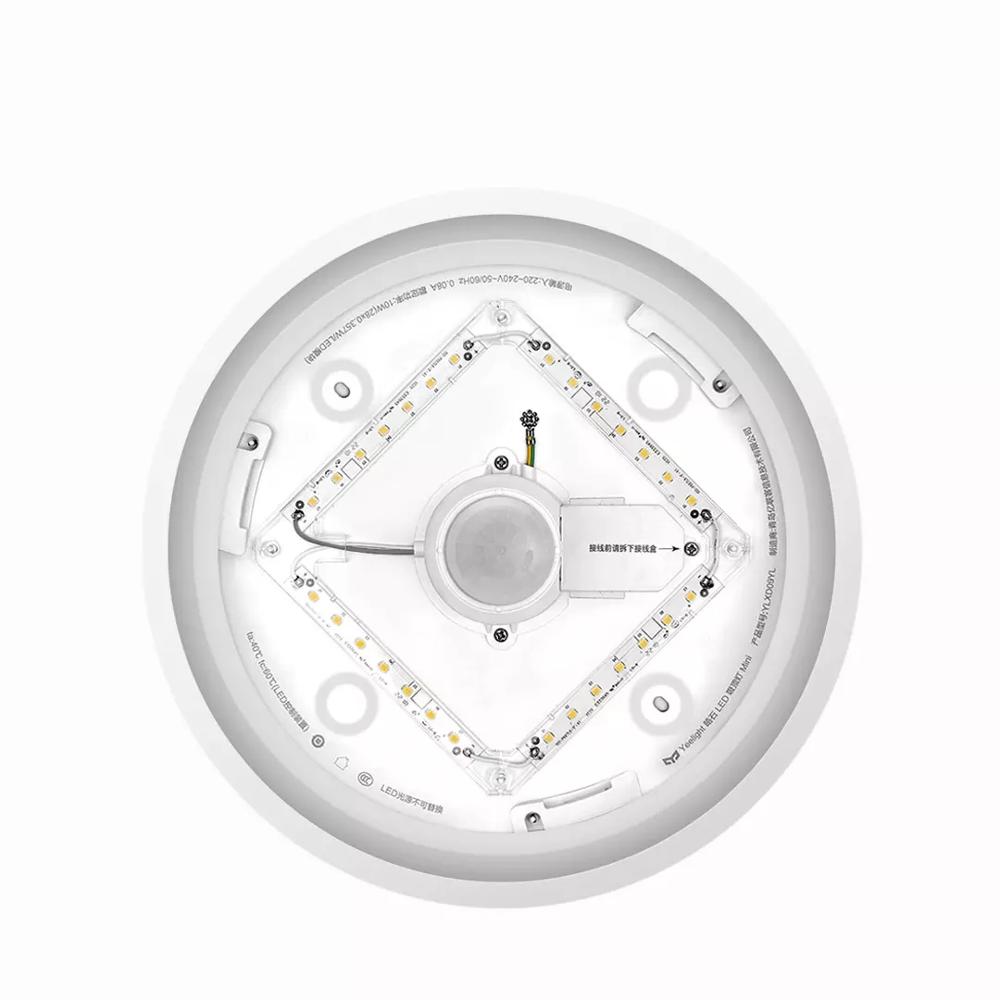 Yeelight mini plafondlamp met bewegingssensor voor het menselijk lichaam, nachtlampje voor op de veranda, entree, gang, plafondlamp