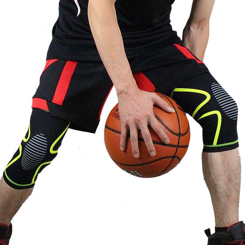1 stuk voetbal basketbal kniebeschermers sportveiligheid kniebeschermers training elastische kniebrace ondersteuningsbeschermer sport kniebeschermer