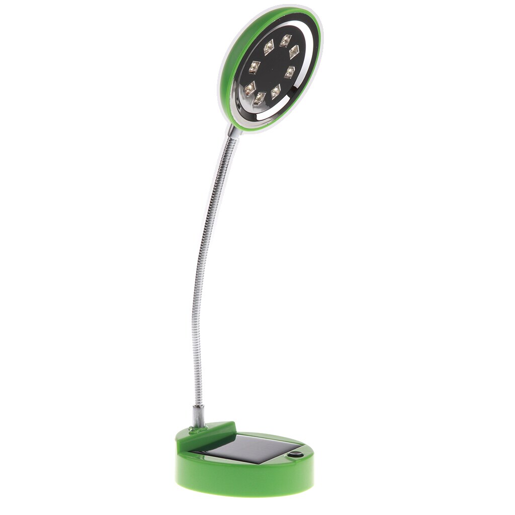 Solar led-bureaulamp, flexibele, oogvriendelijke tafellamp met usb-oplaadpoort, nachtlampje voor kantoor/slaapkamer - kleur blauw/paars/groen
