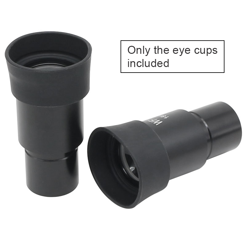 1 par de tapones de goma para los ojos, protectores oculares negros para microscopio de 29-30mm, binoculares, telescopio, diámetro interior de 30 mm