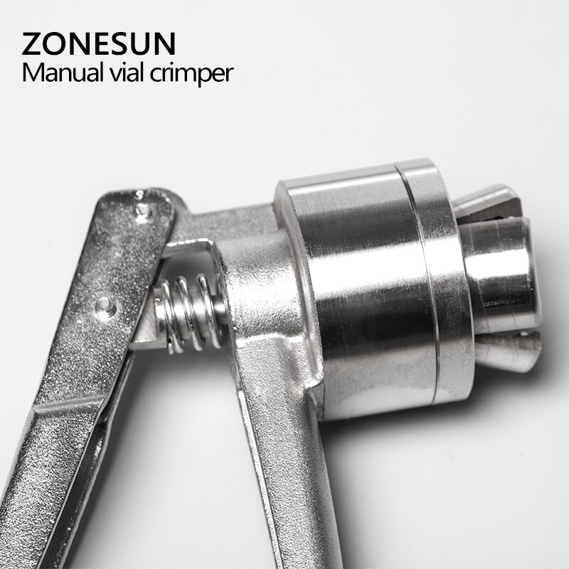 ZONESUN Manual Vial Crimper 13mm/20mm Plastic Flip Off Caps Hand Sealing Machine Crimping Tool Bottle Capping Capper