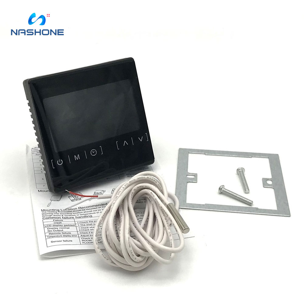 Nashone Touch Screen Thermostat 220v Temperature Controller Thermoregulator Back Light Electric Heating Room Floor Thermostat