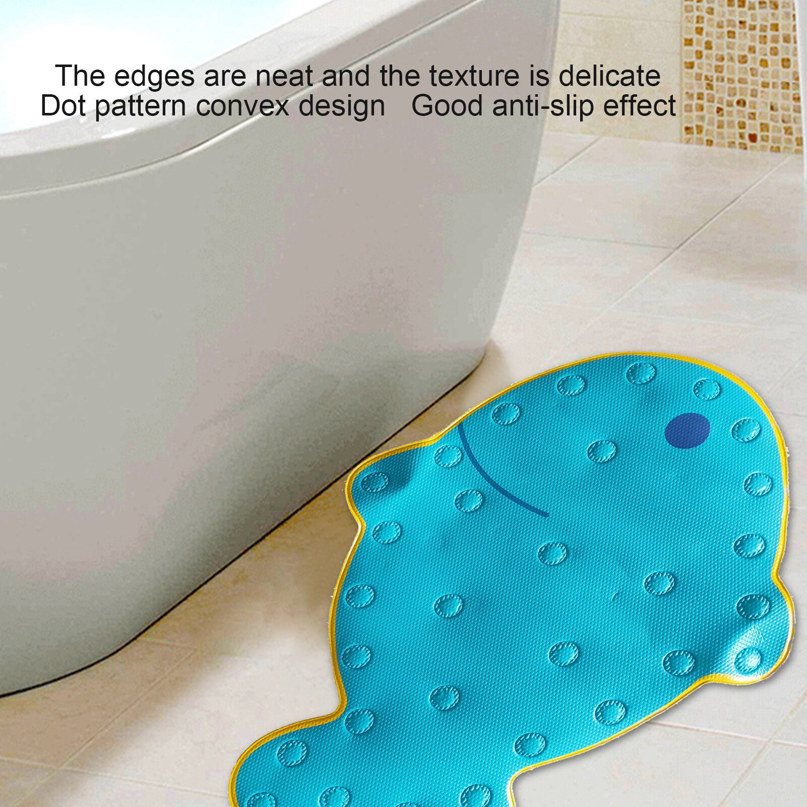 Children Cartoon Bathroom Nonslip Mat Shower Nonslip Mat Play Mat Floor Mat Climbing Mat Carpet Baby Bath Mat With Suction Cups