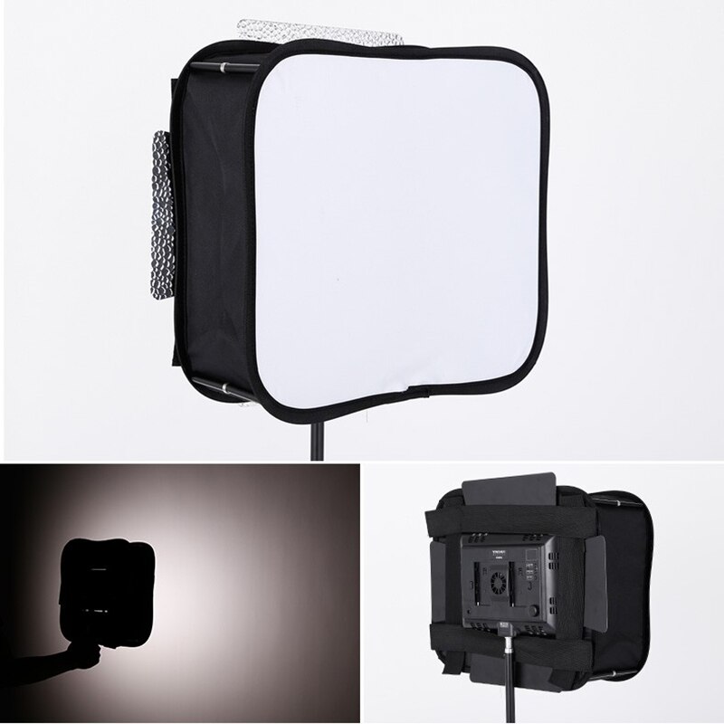 Black LED Flash Grid Light Folding Softbox Studio Light Portable Portrait Shooting Special Softbox Light Box Camera Accessory