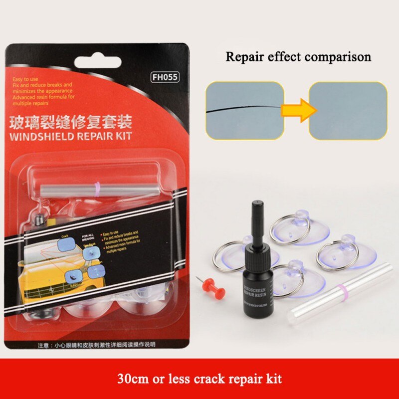 DIY samochód Windshield naprawa zestaw szkło szyba przednia przywrócić naprawa narzędzia ustawić duża żeton pękać naprawa samochód automatyczny płyn zestaw