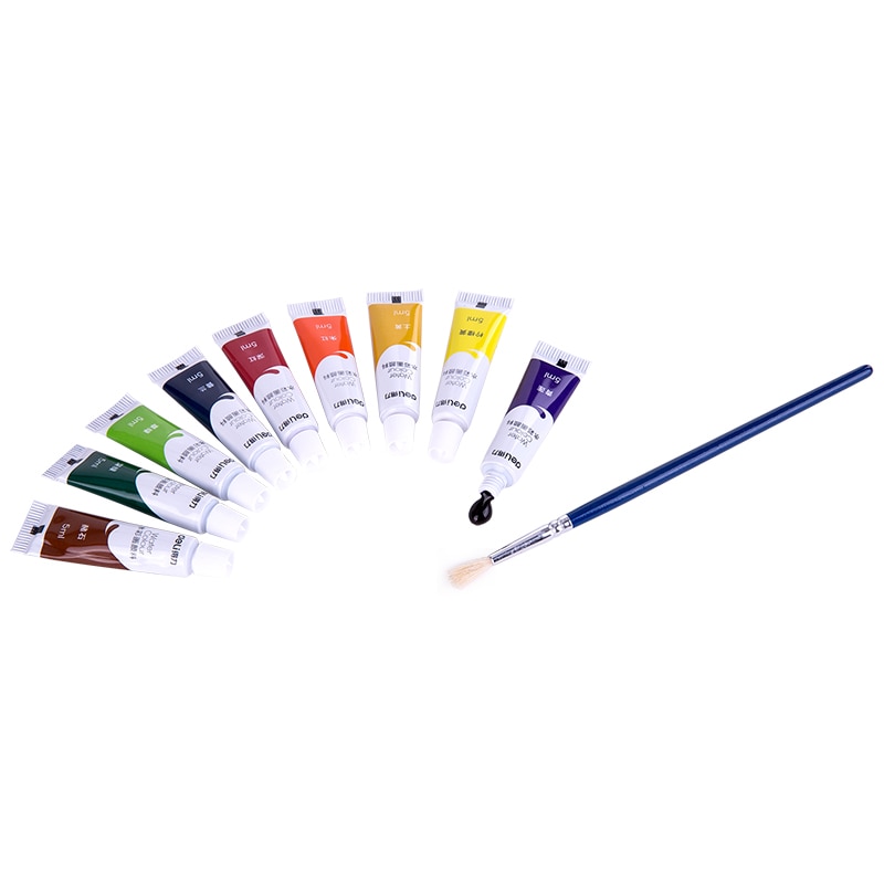 Deli 12/18/24 farver vandfarve pigment pensel sæt bærbar kunst kunstner studerende tegning maleri akvarel skoleartikler