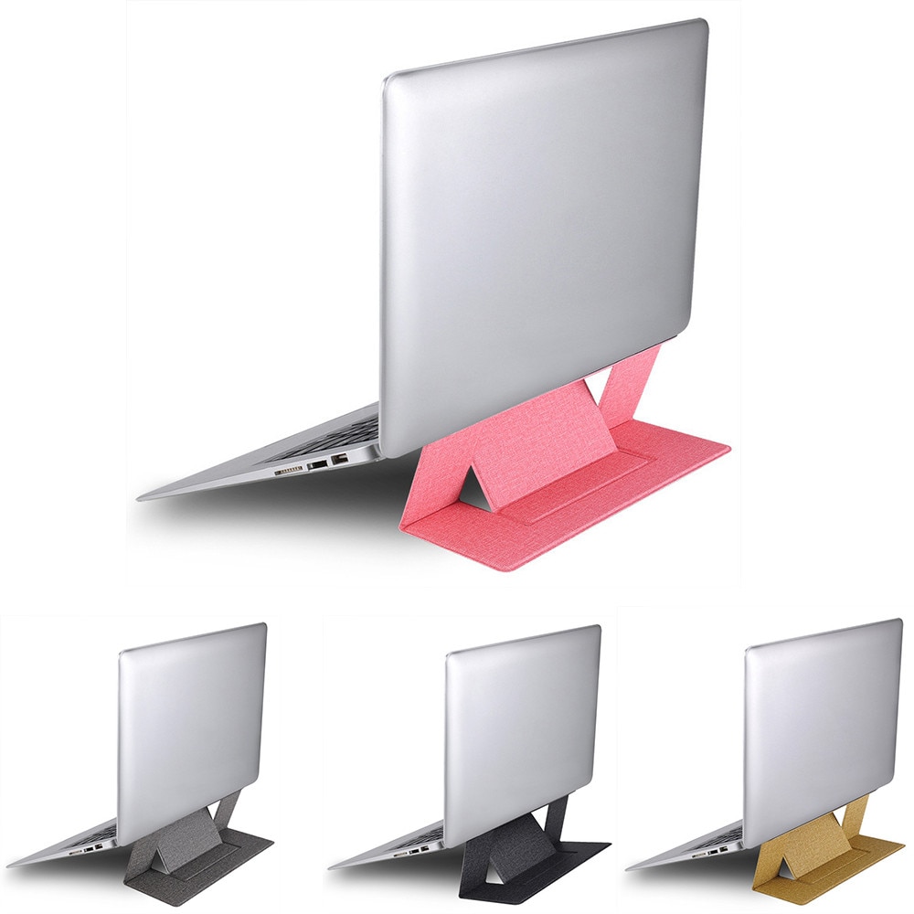 Bærbar Justerbar Laptop Stand - Usynlig Foldbar Stand Desktop Højdeforøgelse Funktion Tablet Holder til iPad MacBook Laptops