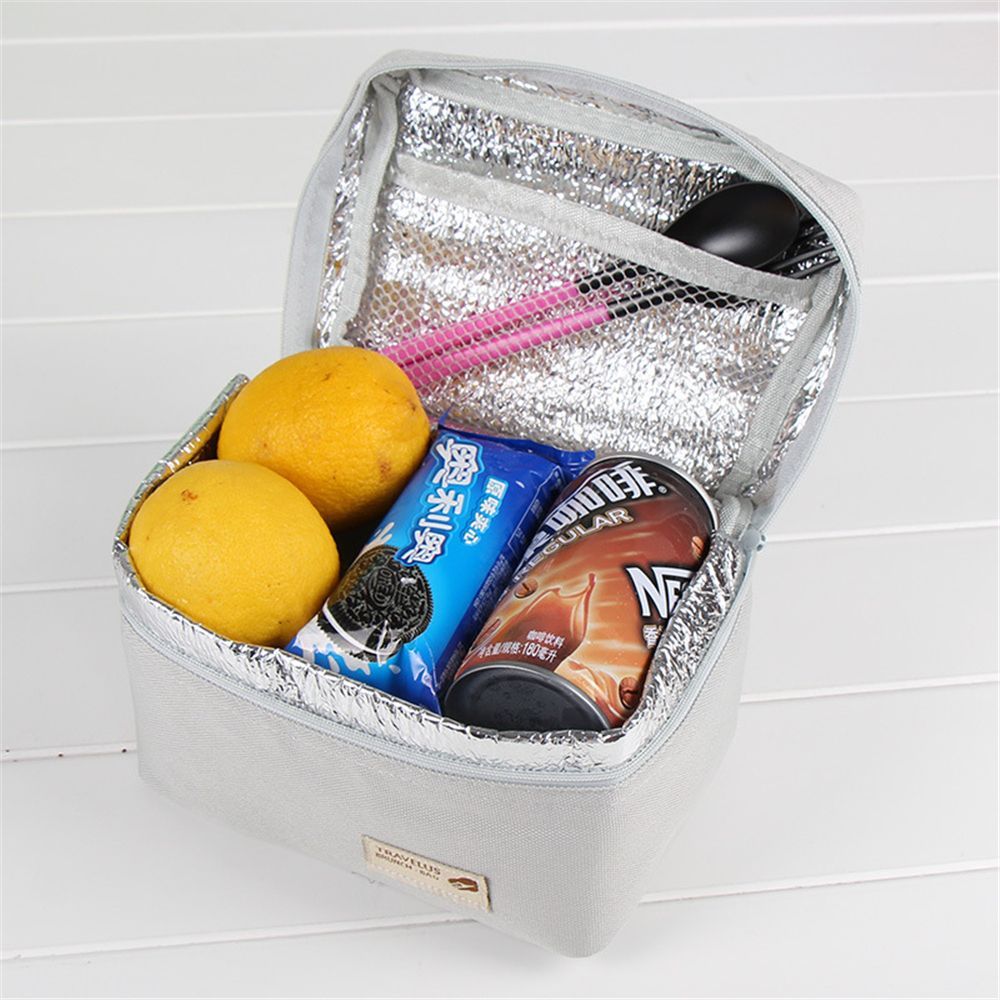 Praktische Kleine Tragbare Eis Taschen 4 Farbe Wasserdichte Nylon Kühltasche Mittagessen Tasche Freizeit Picknick Paket Bento Kasten Lebensmittel Thermische tasche