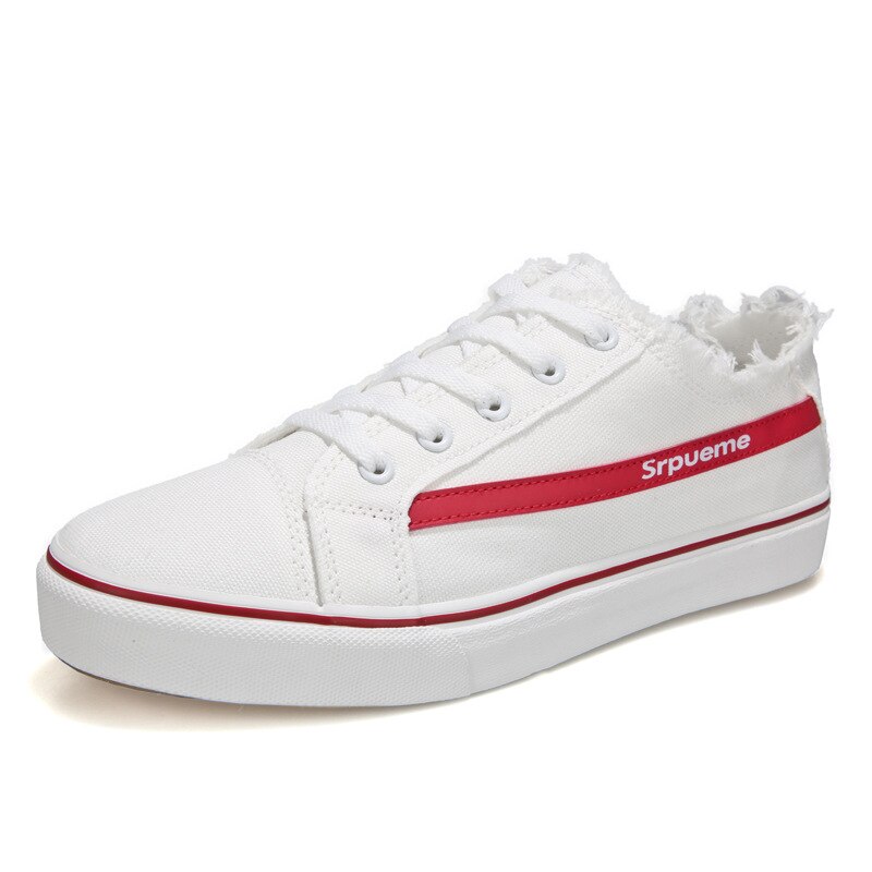 Canvas Shoes Men All-match Low Top Small White Shoes Comfort Light Lace Up Men Casual Shoes