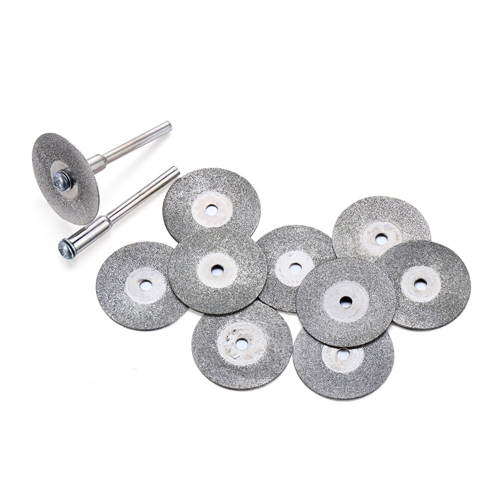 1/12 stücke 20-50mm Diamant Trennscheiben einstellen Glas Mini Jade Stein Kreissäge Klinge Schleifen schneiden Rad fliesen Schleif Dreh Werkzeug