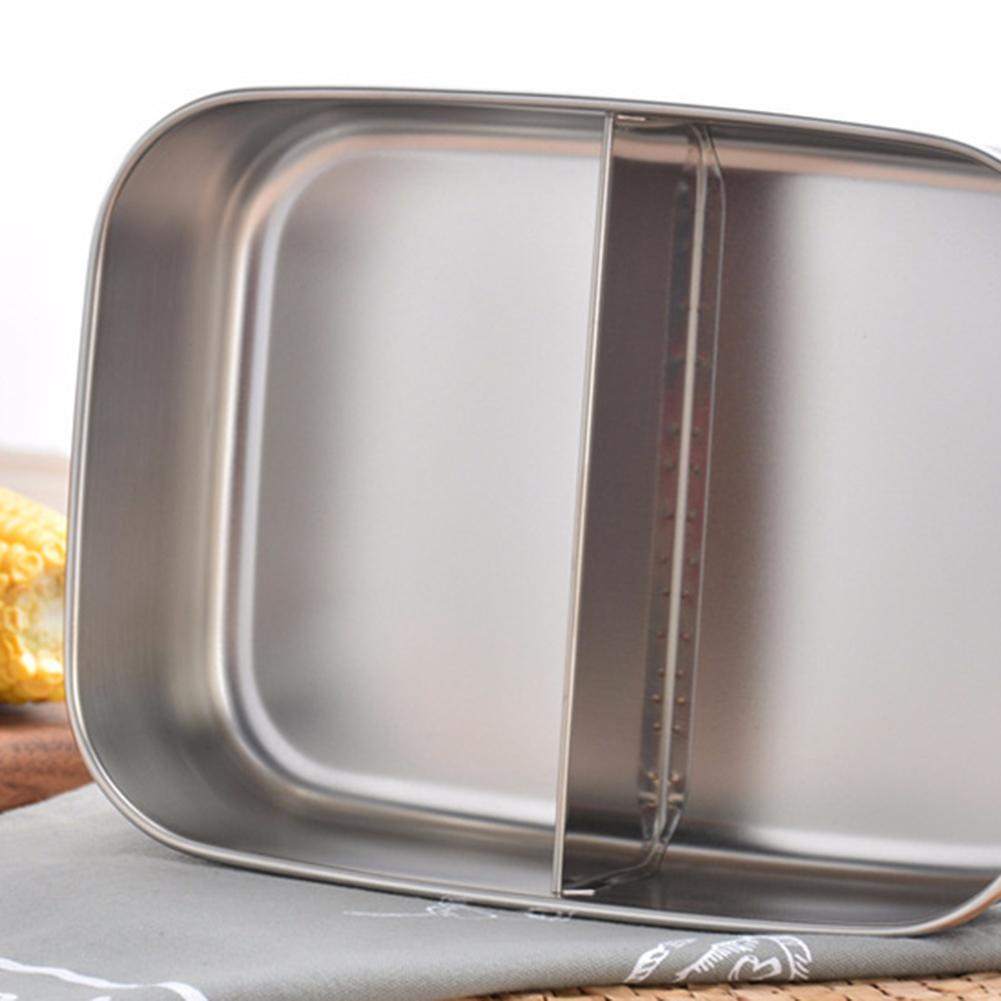 Madkasse til børn madbeholder bento kasse 304 top kvalitet rustfrit stål opbevaring termisk metal madkasse